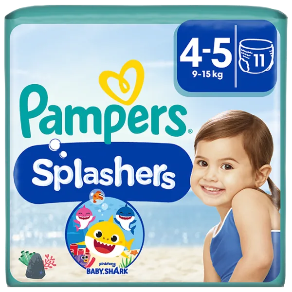 Подгузники для детей Pampers Splashers Maxi 4 9 - 15 кг / 11 шт. photo 1