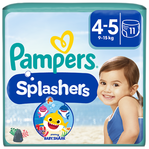 Подгузники для детей Pampers Splashers Maxi 4 9 - 15 кг / 11 шт. photo 1