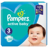 Подгузники для детей Pampers Active Baby Midi 3 6 - 10 кг/ 29 шт.