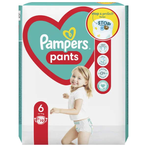 Scutece pentru copii Pampers Pants 6 15+ kg/ 19 buc. photo 1