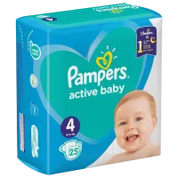 Подгузники для детей Pampers Active Baby Maxi 4 9 - 14 кг/ 25 шт.
