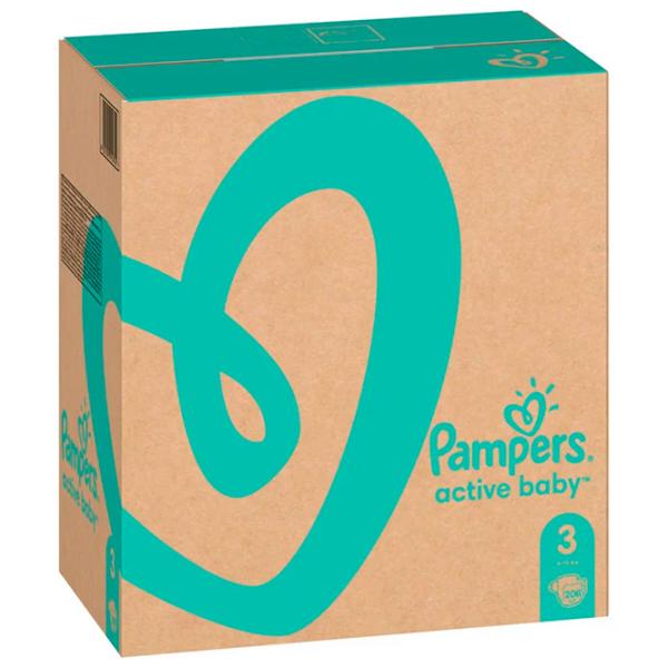 Scutece pentru copii Pampers Active Baby Midi 3 6 - 10 kg / 208 buc. photo 12