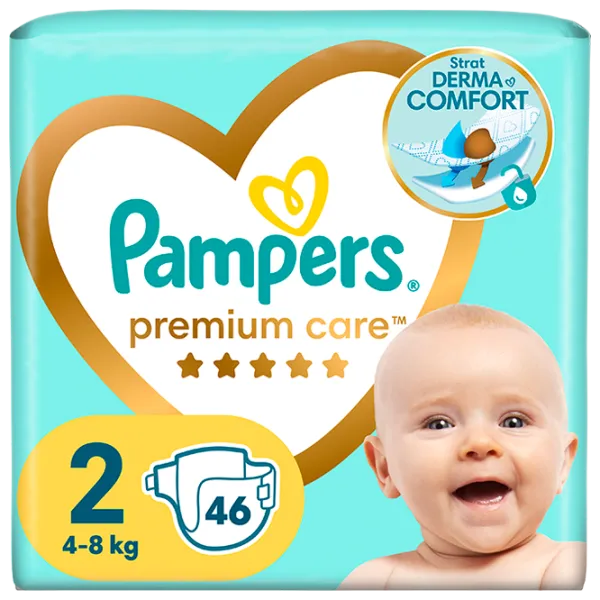 Подгузники для детей Pampers Premium Care Midi 2 4 - 8 кг / 46 шт. photo 1