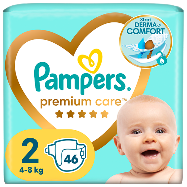 Подгузники для детей Pampers Premium Care Midi 2 4 - 8 кг / 46 шт. photo 1