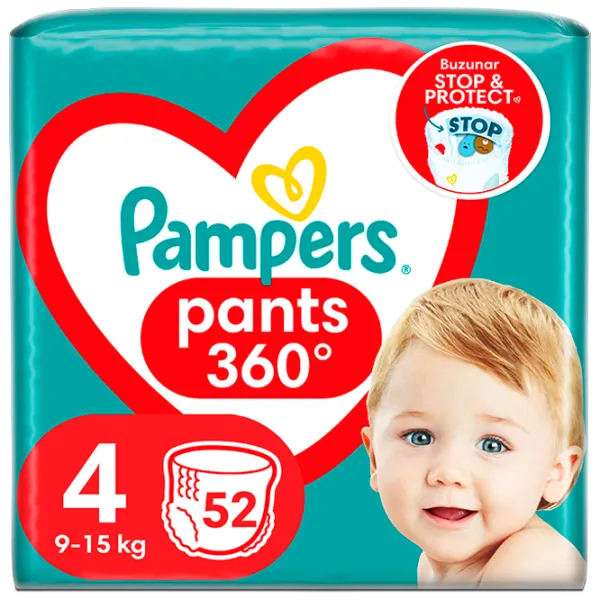 Подгузники для детей Pampers Pants 4 9 - 15 кг / 52 шт. photo 1