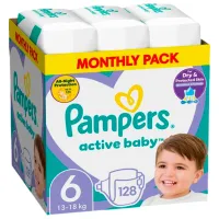 Подгузники для детей Pampers Active Baby Extra Large 6 13 - 18 кг / 128 шт.