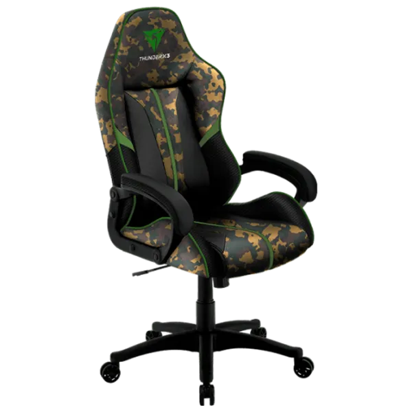 Scaun Gaming ThunderX3 BC1 Green Camouflage photo 1