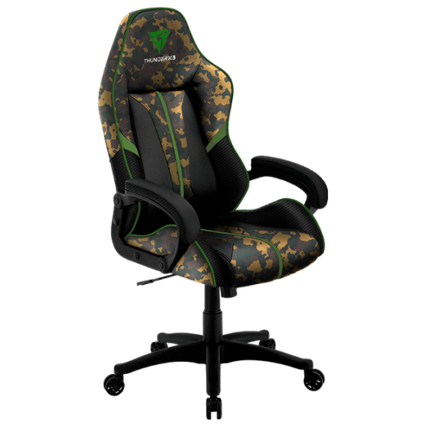Scaun Gaming ThunderX3 BC1 Green Camouflage photo 1
