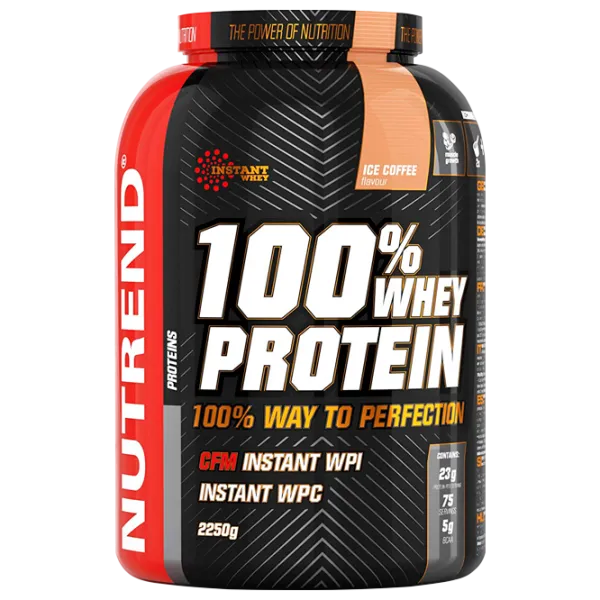 Proteină Nutrend 100% WHEY PROTEIN 2250 g (8909) praf/ Cafea cu gheață photo 1