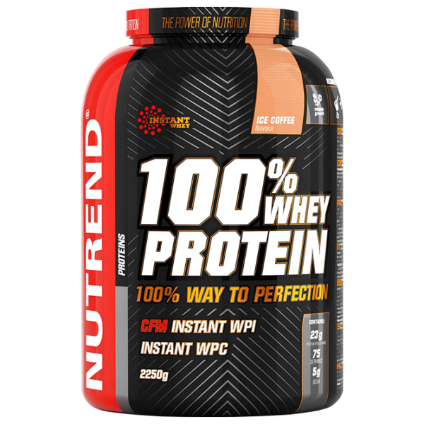 Proteină Nutrend 100% WHEY PROTEIN 2250 g (8909) praf/ Cafea cu gheață photo 1