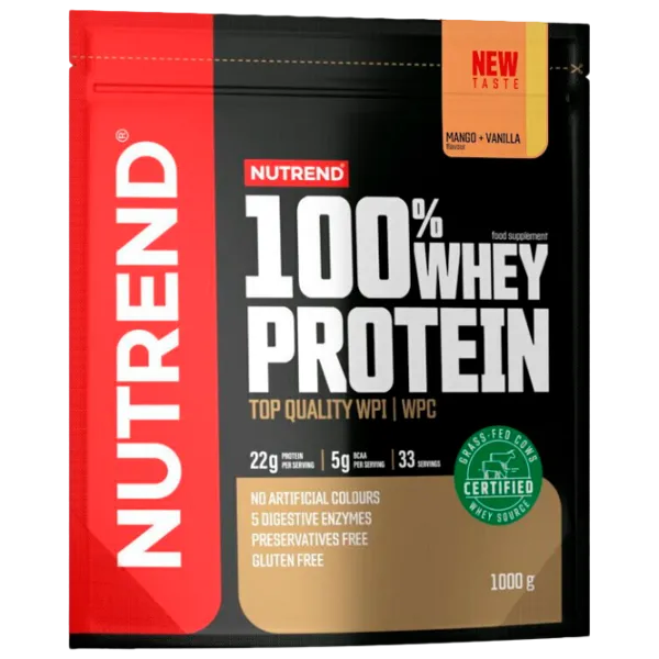 Proteină Nutrend 100% WHEY PROTEIN 1000 g (28275) praf/ Mango , Vanilie photo 1 Proteină Nutrend 100% WHEY PROTEIN 1000 g (28275) praf/ Mango , Vanilie photo 1
