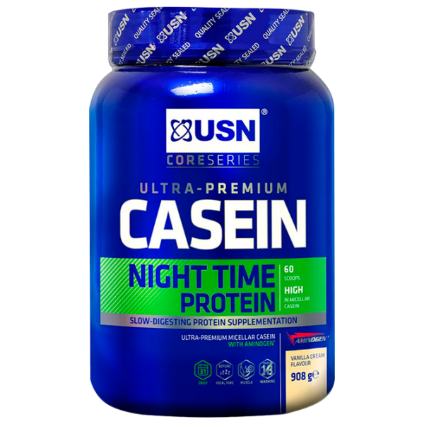 Proteină USN PREMIUM 8H CASEIN 908 г (UN170) praf/ Vanilie photo 1