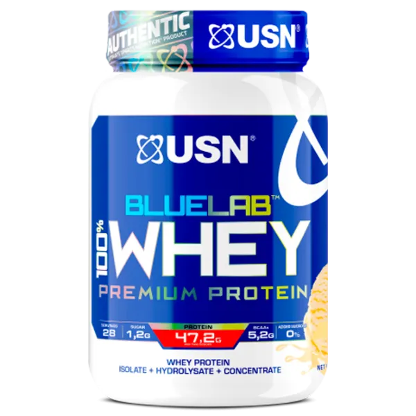 Proteină USN BLUE LAB WHEY 908 г (BLW03) praf/ Vanilie photo 1