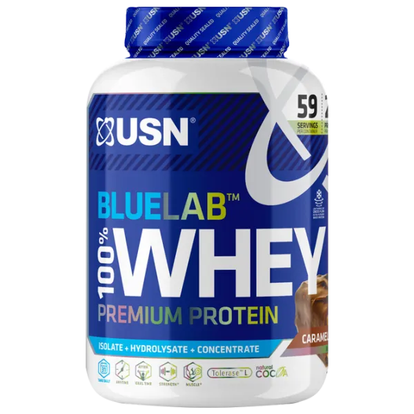 Proteină USN BLUE LAB WHEY 2000 g (BLW15) praf/ Ciocolată de caramel photo 1 Proteină USN BLUE LAB WHEY 2000 g (BLW15) praf/ Ciocolată de caramel photo 1