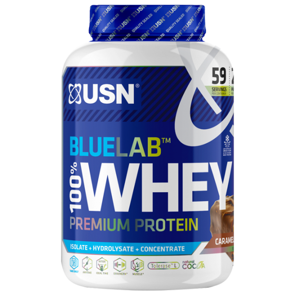 Proteină USN BLUE LAB WHEY 2000 g (BLW15) praf/ Ciocolată de caramel photo 1 Proteină USN BLUE LAB WHEY 2000 g (BLW15) praf/ Ciocolată de caramel photo 1