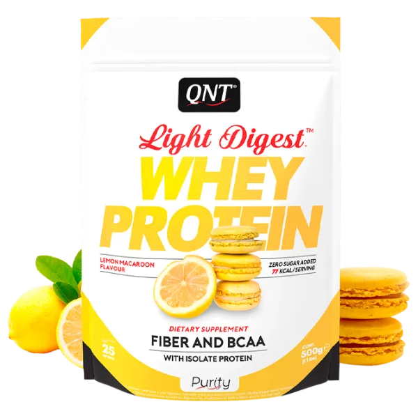 Proteină QNT WHEY LIGHT DIGEST 500 g (5659/ PUR0017) praf/ Lemon macarons photo 1 Proteină QNT WHEY LIGHT DIGEST 500 g (5659/ PUR0017) praf/ Lemon macarons photo 1
