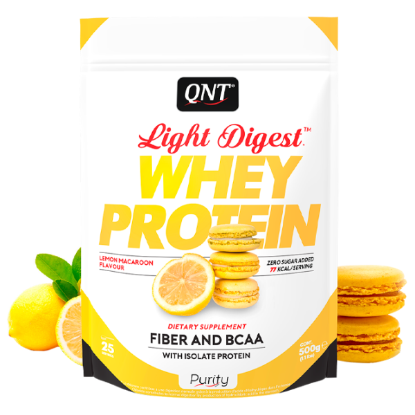 Proteină QNT WHEY LIGHT DIGEST 500 g (5659/ PUR0017) praf/ Lemon macarons photo 1 Proteină QNT WHEY LIGHT DIGEST 500 g (5659/ PUR0017) praf/ Lemon macarons photo 1