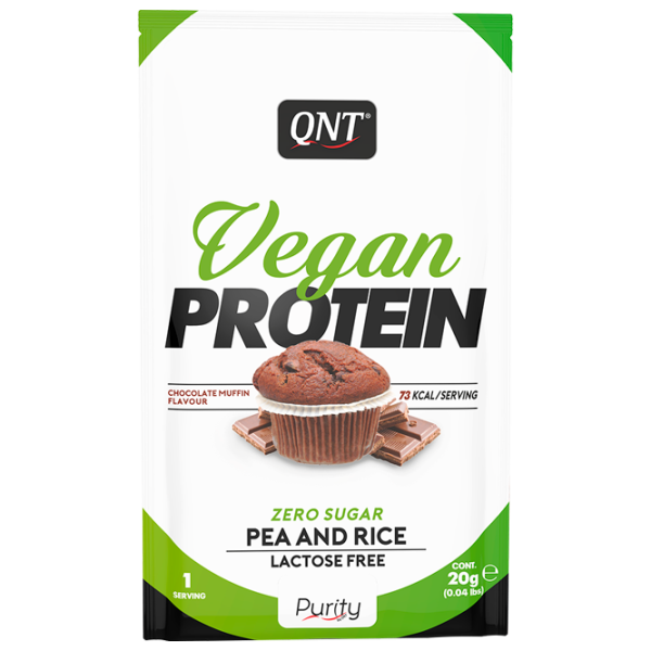 Proteină QNT VEGAN PROTEIN 20 g (9756/ PUR0029) praf/ Chocolate muffin photo 1
