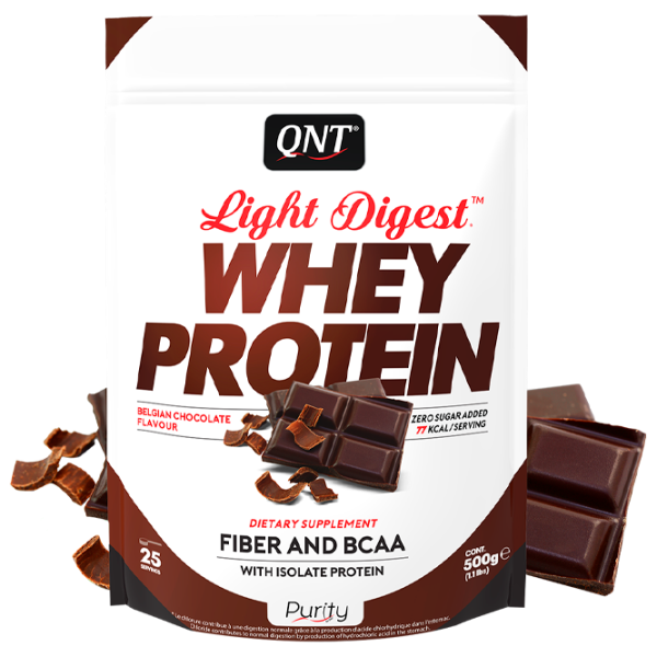 Proteină QNT WHEY LIGHT DIGEST 500 g (5656/ PUR0013) praf/ Ciocolată photo 1 Proteină QNT WHEY LIGHT DIGEST 500 g (5656/ PUR0013) praf/ Ciocolată photo 1