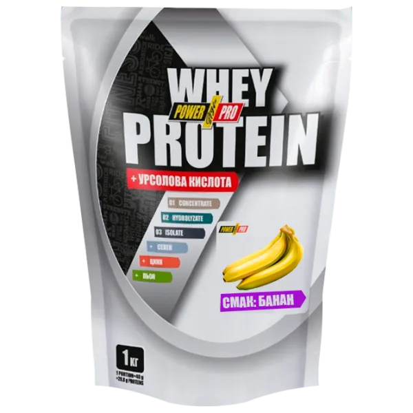 Proteină POWER PRO Whey Protein Blend 1000 g (29143) praf/ Banană photo 1 Proteină POWER PRO Whey Protein Blend 1000 g (29143) praf/ Banană photo 1