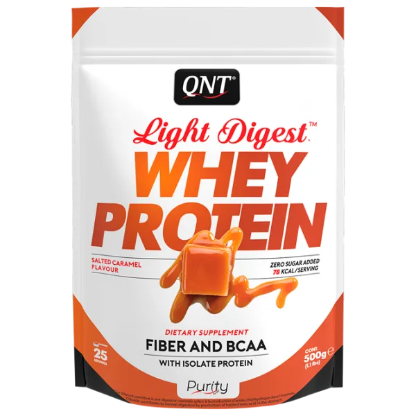 Proteină QNT WHEY LIGHT DIGEST 500 g (26433/ PUR0045) praf/ Caramelă sărată photo 1 Proteină QNT WHEY LIGHT DIGEST 500 g (26433/ PUR0045) praf/ Caramelă sărată photo 1
