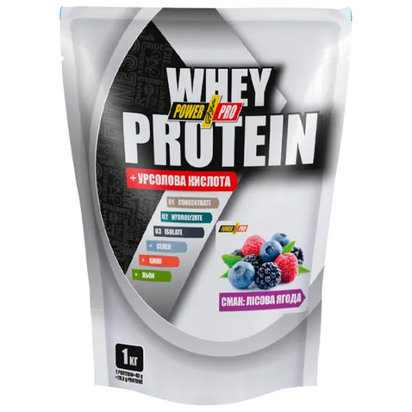 Proteină POWER PRO Whey Protein Blend 1000 g (29138) praf/ Fructe de pădure photo 1