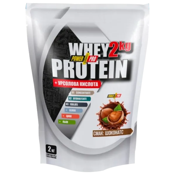 Proteină POWER PRO Whey Protein Blend 2000 g (30085) praf/ Ciocolată și alune photo 1 Proteină POWER PRO Whey Protein Blend 2000 g (30085) praf/ Ciocolată și alune photo 1