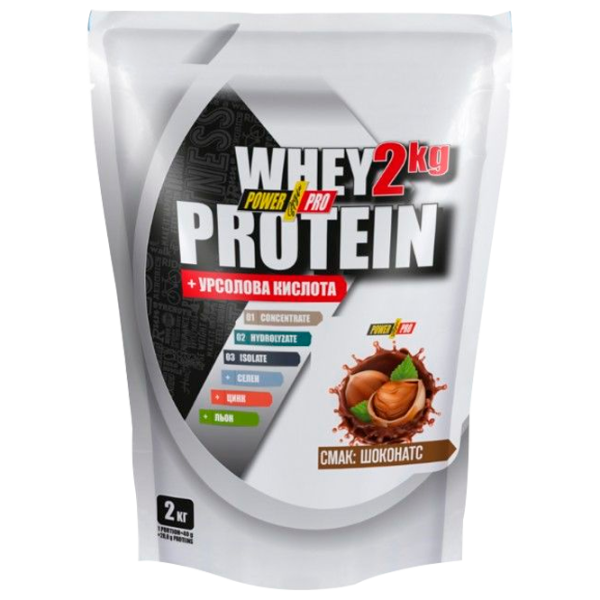 Proteină POWER PRO Whey Protein Blend 2000 g (30085) praf/ Ciocolată și alune photo 1 Proteină POWER PRO Whey Protein Blend 2000 g (30085) praf/ Ciocolată și alune photo 1