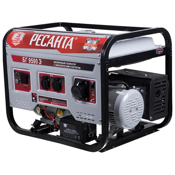 Генератор Resanta BG9500 220 В Бензин/ 7.5 кВт photo 1