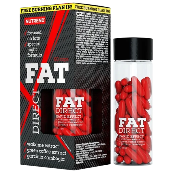 Arzătoare de grăsime Nutrend FAT DIRECT (15481) 60 capsule photo 1