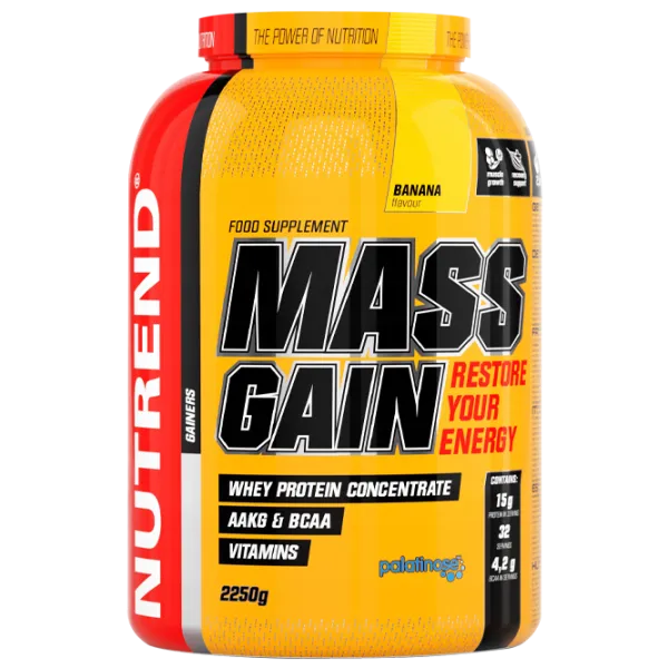 Gainer Nutrend Mass Gain (929) Banană 2250 g photo 1