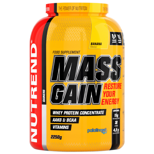 Gainer Nutrend Mass Gain (929) Banană 2250 g photo 1