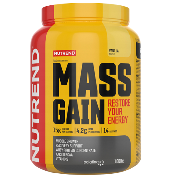 Gainer Nutrend Mass Gain (928) Vanilie 1000 g photo 1 Gainer Nutrend Mass Gain (928) Vanilie 1000 g photo 1