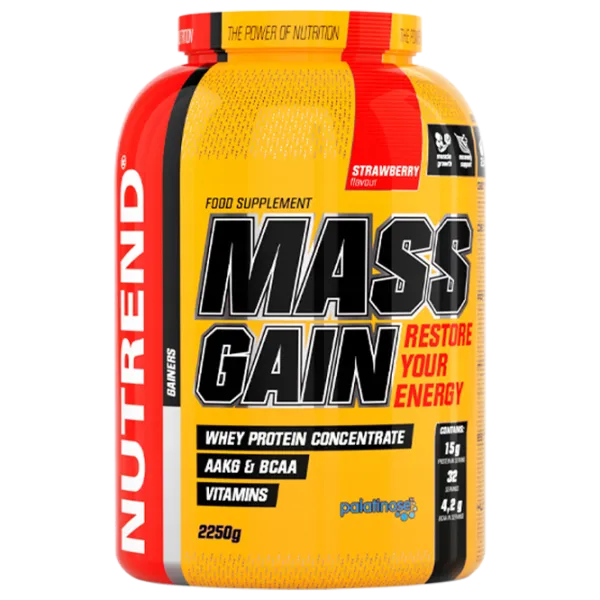 Gainer Nutrend Mass Gain (931) Сăpșuni 2250 g photo 1