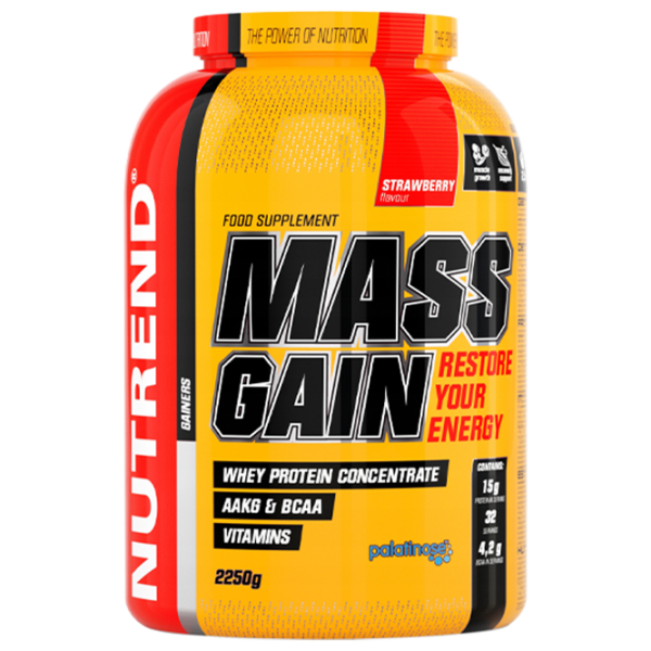 Gainer Nutrend Mass Gain (931) Сăpșuni 2250 g photo 1