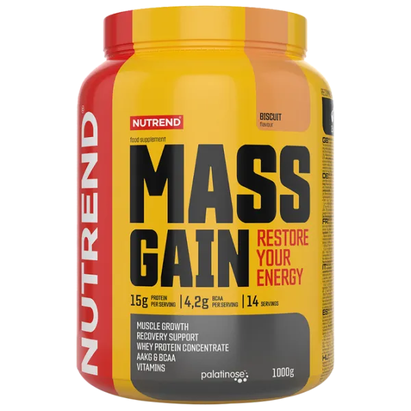 Gainer Nutrend Mass Gain (9726) Biscuit 1000 g photo 1