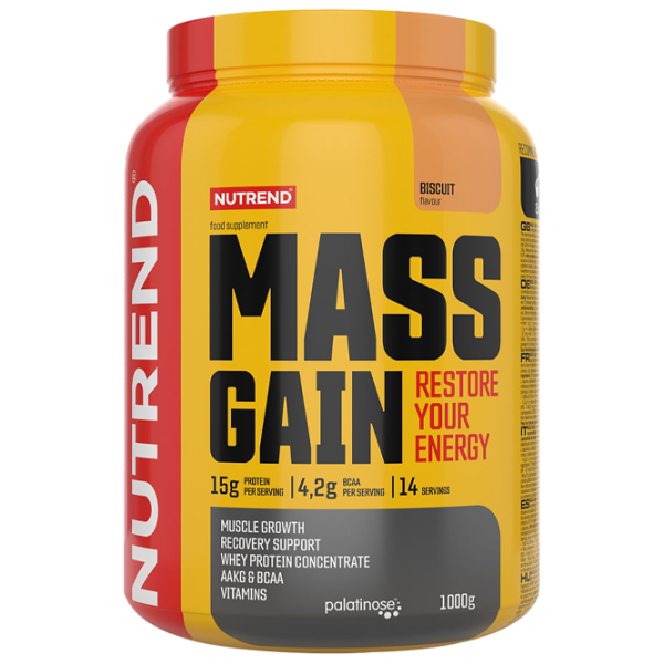 Gainer Nutrend Mass Gain (9726) Biscuit 1000 g photo 1