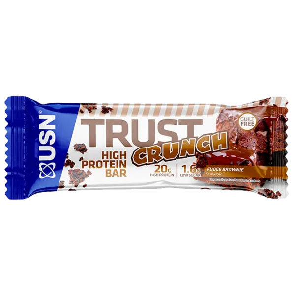 Batoane proteice USN TRUST CRUNCH Brownie (18013) 60 g photo 1 Batoane proteice USN TRUST CRUNCH Brownie (18013) 60 g photo 1