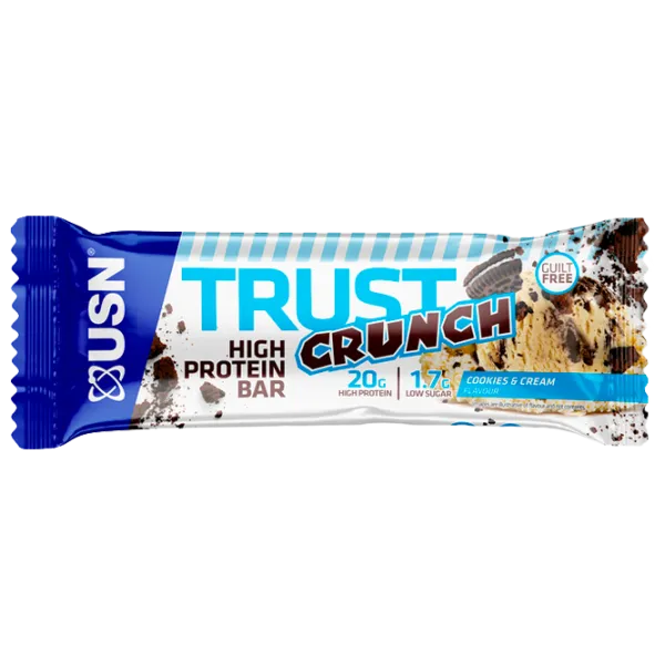 Batoane proteice USN TRUST CRUNCH Cookies and cream (24659) 60 g photo 1