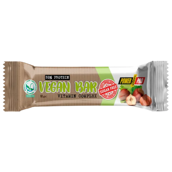 Batoane proteice POWER PRO PROTEIN BAR Nuc (29155) 60 g photo 1