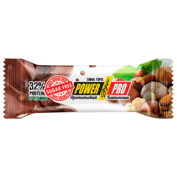 Batoane proteice POWER PRO PROTEIN BAR Nuc (29156) 60 g photo 1