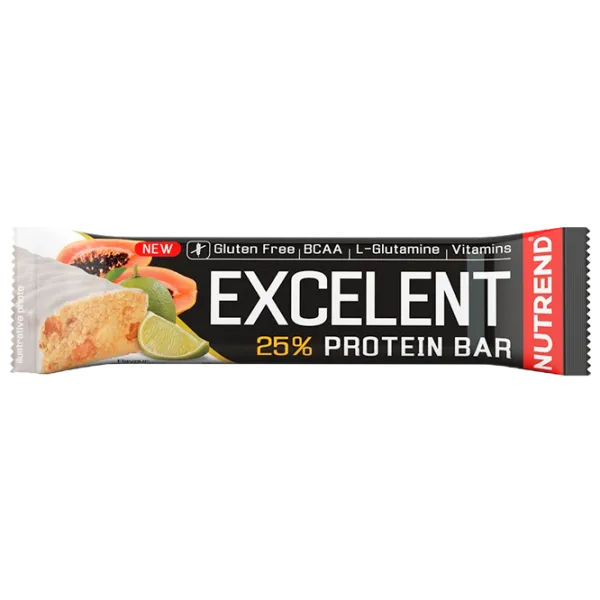 Batoane proteice Nutrend EXCELENT PROTEIN BAR Lime, papaya (24916) 85 g photo 1