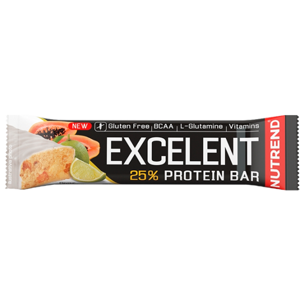 Batoane proteice Nutrend EXCELENT PROTEIN BAR Lime, papaya (24916) 85 g photo 1