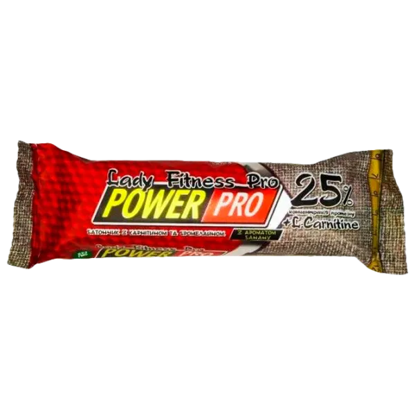 Batoane proteice POWER PRO PROTEIN BAR Banană (30100) 60 g photo 1