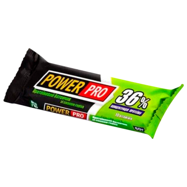Batoane proteice POWER PRO PROTEIN BAR Nuc (30103) 60 g photo 1 Batoane proteice POWER PRO PROTEIN BAR Nuc (30103) 60 g photo 1