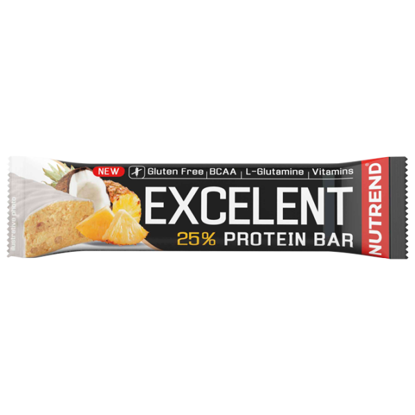 Batoane proteice Nutrend EXCELENT PROTEIN BAR Ananas, nucă de cocos (5020) 85 g photo 1