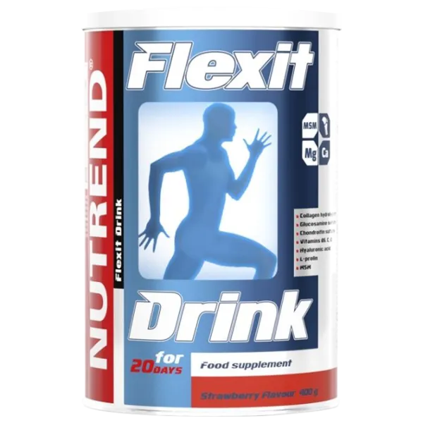 Condroprotectoare Nutrend FLEXIT DRINK (14494) Сăpșuni 400 g photo 1