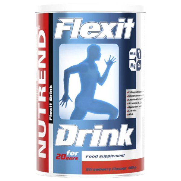 Condroprotectoare Nutrend FLEXIT DRINK (14494) Сăpșuni 400 g photo 1