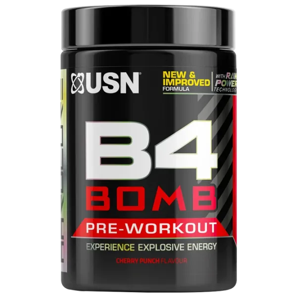 Complexe preantrenament USN B4 BOMB (28355) Cherry 300 g photo 1