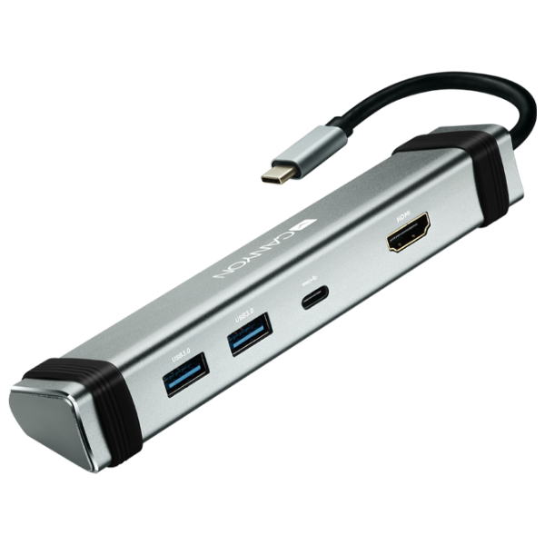 Адаптер Canyon DS-3 USB Type-C/ Серебристый photo 1